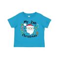 Inktastic My Second Christmas Santa with Candy Canes Boys or Girls Toddler T-Shirt