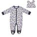 Disney Boy s Mickey Mouse Footed Coverall Bodysuit creeper with Hat Set