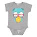 Inktastic Hipster Owl Owl With Glasses Blue Owl Boys or Girls Baby Bodysuit