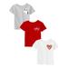 Awkward Styles Toddler 4T Girls Shirts Toddler Girl Clothes Outfits for 4 Years Old Girls Toddler Shirts Unicorn Heart Pack of 3