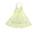 Infant & Toddler Girls Yellow Embroidered Spring Dress Halter Summer Dress 24M