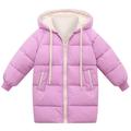 Baby Toddler Boys Girls Winter Warm Coats Hoodies Down Jacket Windproof Long Jacket Hooded Snowsuit Outerwear Waterproof Thick Coat