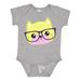 Inktastic Yellow Cat Hipster Cat Cat With Glasses Boys or Girls Baby Bodysuit