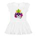 Inktastic Mardi Gras Skull with Masquerade Mask Girls Toddler Dress