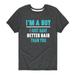 Instant Message - I m A Boy - Toddler Short Sleeve Tee