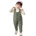 nsendm Romper Child Kids Toddler Toddler Baby Boys Girls Sleeveless Solid Jumpsuit Cotton Rompers Boy Green 2-3 Years