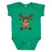 Inktastic Cute Christmas Reindeer with Red Nose Ornaments and Bow Tie Boys or Girls Baby Bodysuit