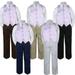 4pc Lilac Light Purple Vest & Tie Suit Set Baby Boy Toddler Kid Uniform S-7