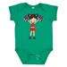 Inktastic Cheerleaders Girl With Brown Hair Red Uniform Girls Baby Bodysuit