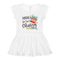 Inktastic Ringing in the Christmas Cheer Bell Stars and Ornaments Girls Toddler Dress