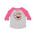 Inktastic Little Monkey Girl 2nd Birthday Girls Toddler T-Shirt