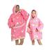 Gwiyeopda Oversized Hoodie Blanket Gifts for Women Adult Men Kids Girls Wearable Comfortable Fleece Hoodie