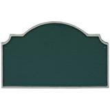 Montague Metal Products Inc. Vanderbilt Standard Two Line Address Sign Plaque Metal | 9.75 H x 15.5 W x 0.25 D in | Wayfair PCS-0060S2-W-HGS