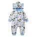 TAIAOJING Baby Romper Boys Girls Clothes Cartoon Dinosaur Printed Hoodie Long Sleeves Bodysuit Jumpsuit One Piece Outfits 3-6 Months