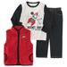 Kids Headquarters Infant Toddler Boys 3 Piece Rocket Ship Shirt Pants Vest 6-9m