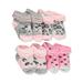 Stylish Baby Baby Girls Cat & Panda 4-Pack Bootie Socks - multi one size