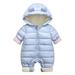 URMAGIC Baby Winter Warm Dazzle Cotton Fleece Hooded Jumpsuit Down Coat Puffer Romper Snowsuit for Newborn Infant Toddler Boys Girls