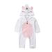Newborn Kid Baby Girl Unicorn Flannel Romper Jumpsuit Outfit Warm Clothes Winter