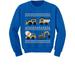 Tstars Boys Unisex Ugly Christmas Sweater Gift for Tractor Loving Kids Tractors Bulldozers Christmas Gift Holiday Shirts Xmas Party Christmas Gifts for Boy Toddler Kids Sweatshirts Ugly Xmas Sweater