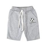 Bullpiano 1-6T Summer Boys Cotton Shorts Soccer Printed Sports Shorts Casual Shorts for Playing Basketball Jogging (Gray)