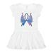 Inktastic Thyroid Cancer Awareness with Butterfly Ribbon Words Girls Toddler Dress