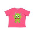 Inktastic Cute Monster Green Monster Funny Monster Horns Boys or Girls Toddler T-Shirt