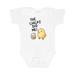 Inktastic The Chicks Dig Me Easter Baby Chick with Basket and Eggs Boys or Girls Baby Bodysuit