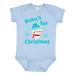 Inktastic Baby s 1st Christmas with Cute Snowman and Snowflakes Boys or Girls Baby Bodysuit