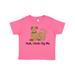 Inktastic Yeah Chicks Dig Me with Cute Brown Dog and Easter Chicks Boys or Girls Toddler T-Shirt