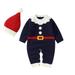 LOVEBAY Baby Boys Girls My 1st Christmas Santa Claus Rompers Bodysuit Pants with Hat Outfits Christmas Gifts For Kids