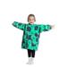 Oversized Wearable Blanket Hoodie For Adult Kids - Big Hooded Sherpa Junior Sweatshirt With Front Pocket