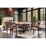 Canora Grey Lindale Extendable Trestle Dining Table Wood in Brown | 30 H in | Wayfair 3645637F237A4456904E11D617808C48