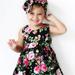 Seyurigaoka Cute Newborn Baby Girl Floral Print Dress Summer Sleeveless Sundress Princess Party Clothes