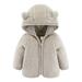 Juebong Baby Pajamas Fleece Jackets For Toddlers Girls Boys Fleece Hoody Jackets Kids Zip Up Outerwear Coat Toddler Kids Jacket Sweatshirt Baby Romper for 12-18 Months