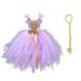ZMHEGW Toddler Kids Girls Cartoon Role Play Fancy Mesh Tulle Princess Dress