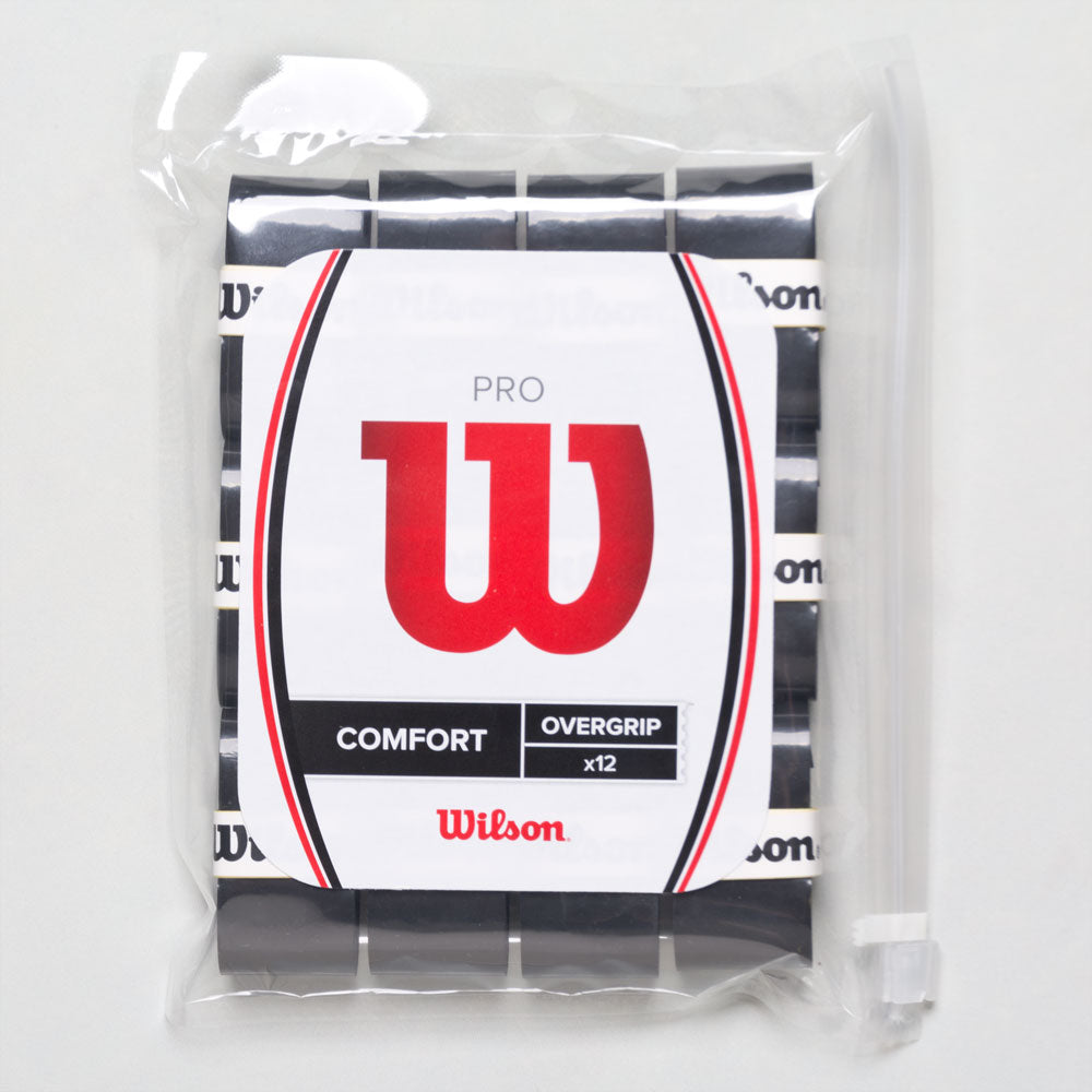 Wilson Pro Overgrip 12 Pack Tennis Overgrips Black - Wilson