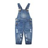 KIDSCOOL SPACE Baby Girl Boy Bib Pocket Jean Overalls Workwear Unisex 12 Months