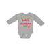 Inktastic Christmas Whatever Santa Doesn t Bring Me Grandma Will Boys or Girls Long Sleeve Baby Bodysuit