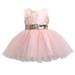 Douhoow 0-9Y Girl Sequins TuTu Dress Wedding Birthday Party Princess Dress Backless Sundress