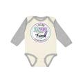 Inktastic Suicide Prevention- I Wear Teal and Purple for My Friend Boys or Girls Long Sleeve Baby Bodysuit