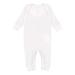 Rabbit Skins - Infant Long Legged Baby Rib Bodysuit - 4412 - White - Size: 6M
