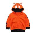 Dadaria Toddler Jacket Jackets For Toddlers Girls Boys Hoody Jackets Kids Zip Up Outerwear Coat Toddler Kids Coats Sweatshirt Orange 3-4 Years Toddler