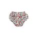 Canrulo Newborn Baby Girl Bloomers Diaper Cover Shorts Ribbed Ruffle Bubble Shorts Nappy Underwear Panty Floral 0-6 Months