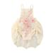 Multitrust Baby Girl Lace Bodysuit Ruffle Lace Romper Tutu Dress
