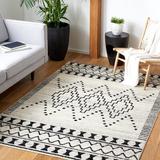 Black/White 72 x 0.47 in Indoor Area Rug - Union Rustic Southwestern Ivory/Black Area Rug Polypropylene | 72 W x 0.47 D in | Wayfair