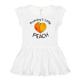 Inktastic Mommy s Little Peach Cute Peach Heart Girls Baby Dress