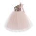 Ekidsbridal One-Shoulder Sequins Tutu Junior Flower Girl Dress Pageant Gown 182 3