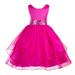 Ekidsbridal Asymmetric Ruffled Organza Sequin Flower Girl Dress Pageant Ballroom Gown 012s 4