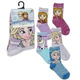 Disney Frozen Elsa Anna Girls Toddler 5 Pack Socks Set FZ098GCC