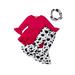 Canrulo Toddler Kids Girls 3 Pieces Outfit Solid Color Irregular Hem Long Sleeve Tops + Flared Pants + Scarf Clothes Rose Red 2-3 Years